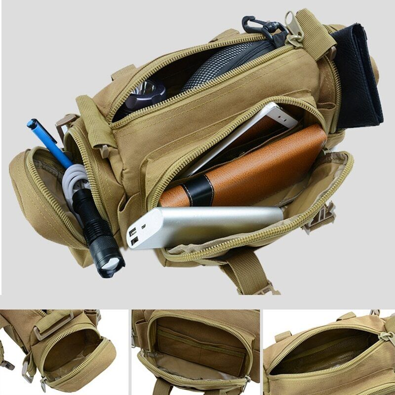 Tactical Military Waist Men Army Bag Pouch Nylon Hunting Camping Shoulder Bag
