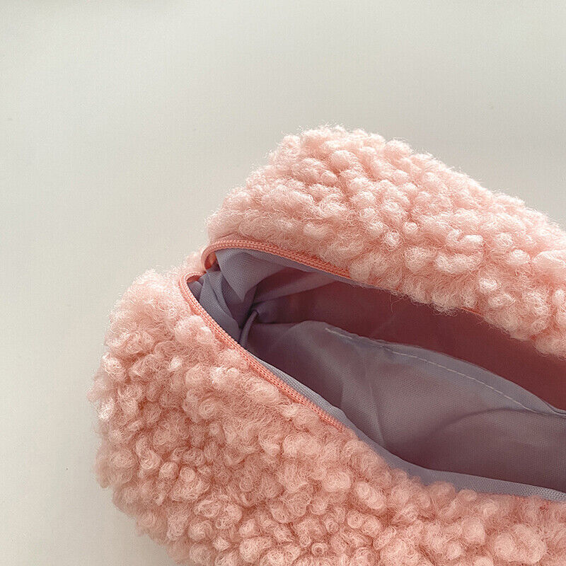 Cashmere Pencil Bag Case for Colored Pencils Plush Pencil Bag Zipper Bag QF