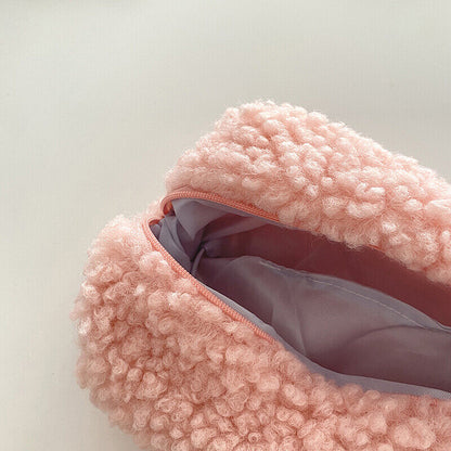 Cashmere Pencil Bag Case for Colored Pencils Plush Pencil Bag Zipper Bag QF
