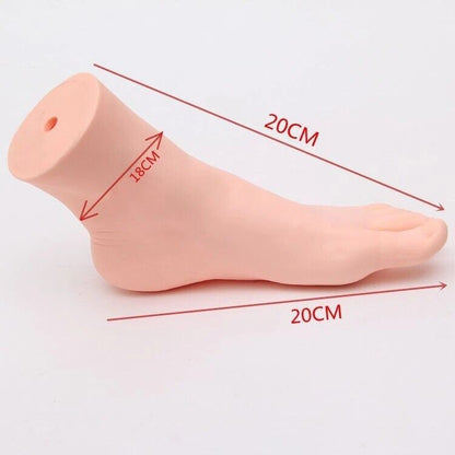 Women Mannequin Foot 1 Pair Left Right Feet Realistic Display Stands PVC 20/23cm