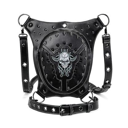 Lady's Leather Leg Drop Belt Bag Punk Motorcycle Bag Thigh Hip Waist Fanny Pack