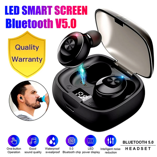 Mini Bluetooth 5.0 Wireless Headset TWS Earphones Stereo Headphones Earbuds
