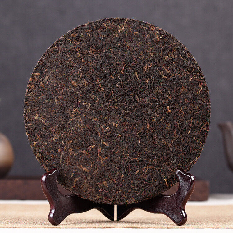 Yunnan Pu'er Thin Tea Cake Qiaomu Xiang Cake Tea Pu'er Ripe Tea 200g/7.05oz