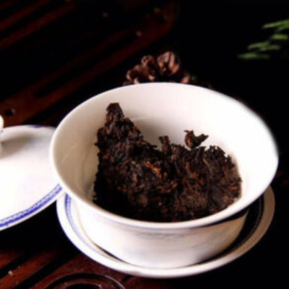 357g Heaven Earth Royal Golden Buds Old Arbor King Tea Menghai Ripe Pu-erh