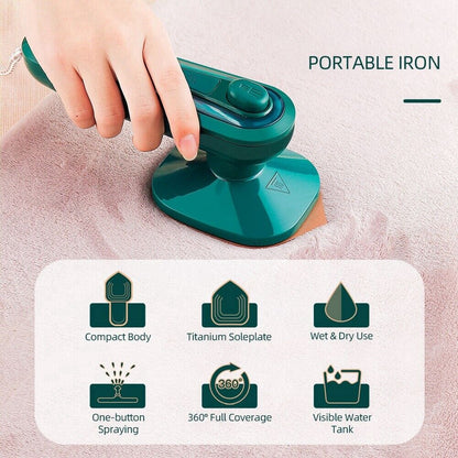 Portable Handheld Garment Steam Iron Mini Electric Clothes Steamer Home Travel