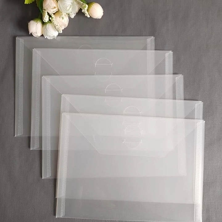 Plastic Folder Bag 5Pcs Storage Cutting Dies Clear Stamps Card Embossing Holders