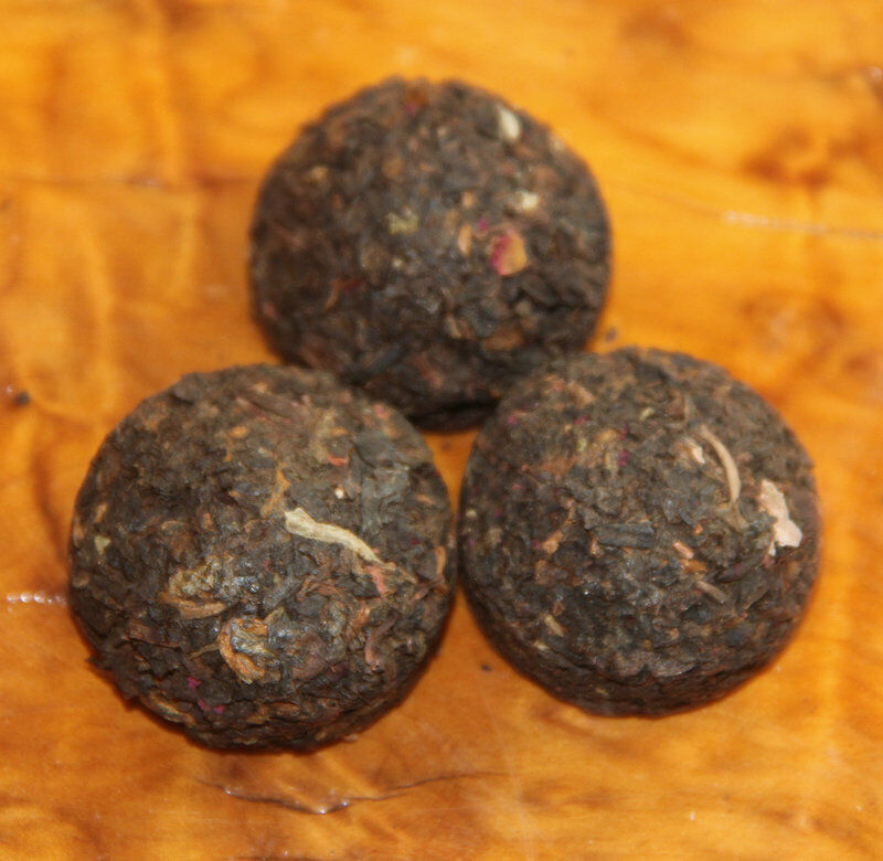 Hongyuan Tea Pu'er Tea Mini Tuo Tea [Rose Tuo] Cooked Tea 200g In Bamboo Packed