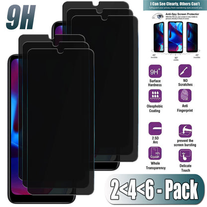 For Motorola Moto G Pure (2021) Privacy Tempered Glass Anti-Spy Screen Protector