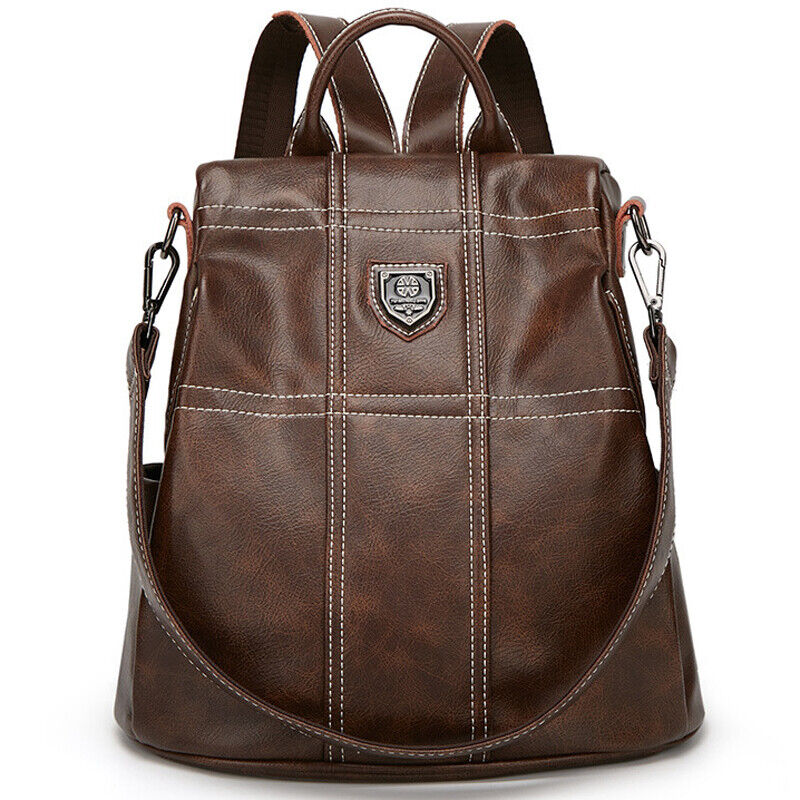 Genuine Leather Women's Backpack Travel Bag Rucksack Crossbody Bag School Bag