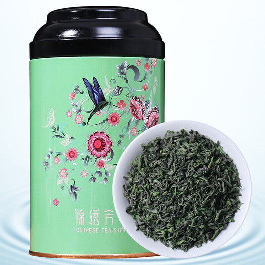 125g Organic Spring tea green tea High mountain cloud mist tea Tin box 罐装碧螺春绿茶