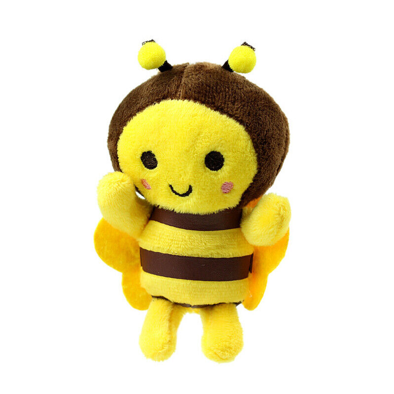 12cm Bee Plush Doll Cartoon Bee Festival Gift Activity Decoration Bag Pendant