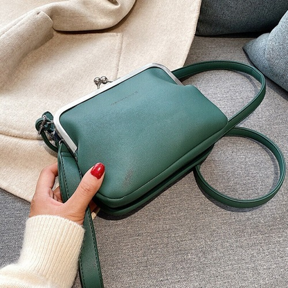 Bag Women Messenger Bag PU Leather Lady Shoulder Crossbody Bag Lock Bags