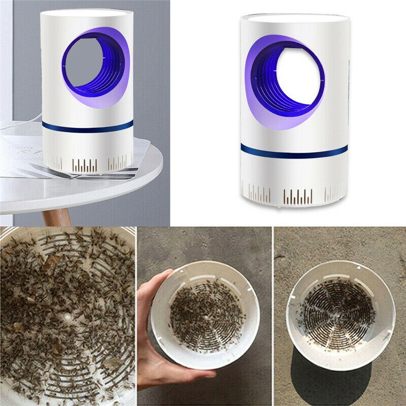 Hot Mosquito And Flies Killer Trap Suction Fan No Zapper Child Safe Catcher Lamp