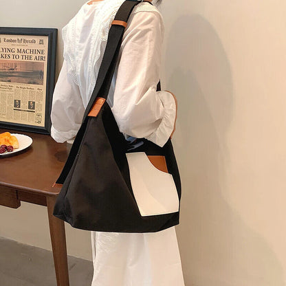 Canvas Tote Bags Women Bucket Travel Bag Simple Girl's Shopper Shoulder Totes