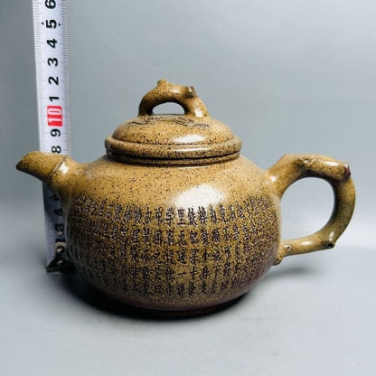 Vintage Chinese Yixing Purple Clay Teapot Zisha Ceremony Gift Teaware Exquisite