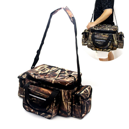 50*30*25cm Fishing Bag Multi-Purpose Fishing Tackle Bag Two-Layer Outdoor Bag