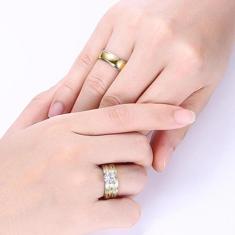 Anillos Sortijas 18k De Compromiso Matrimonio Boda Oro/plata Regalos Para Mujer