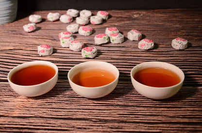 500g Yunnan Pu'er Tea Leaves Jindian Tea Factory Rose Flavor Small Tuo Tea Ripe