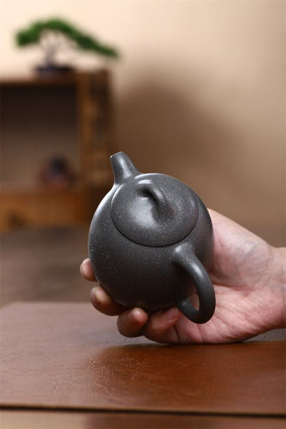 200cc chinese Yixing Handmade Zisha teapot Gray Duan clay QinQuan Gongfu Tea Pot