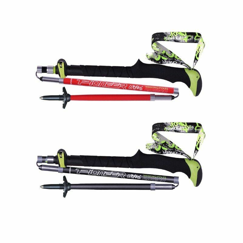 Carbon Fiber Walking Sticks Folding Trekking Poles Outdoor Camping Hiking Trail