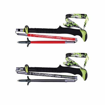 Carbon Fiber Walking Sticks Folding Trekking Poles Outdoor Camping Hiking Trail