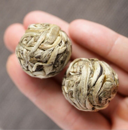 Da Bai Hao Ball-Shaped Bai Hao Yin Zhen Handmade Silver Needle Pearl White Tea