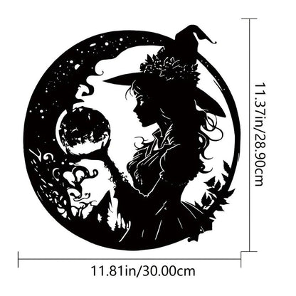 1pc Metal Witch Wall Art - Add A Terrible Touch To Your Home Decor