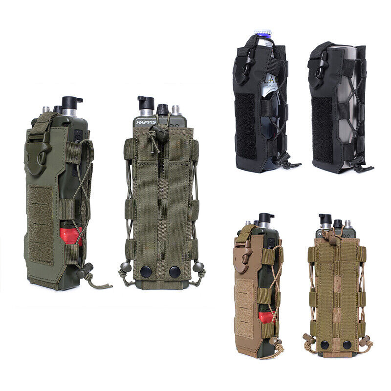 Tactical Molle Water Bottle Pouch Outdoor Travel Kettle Bag Sport Bag Canvas