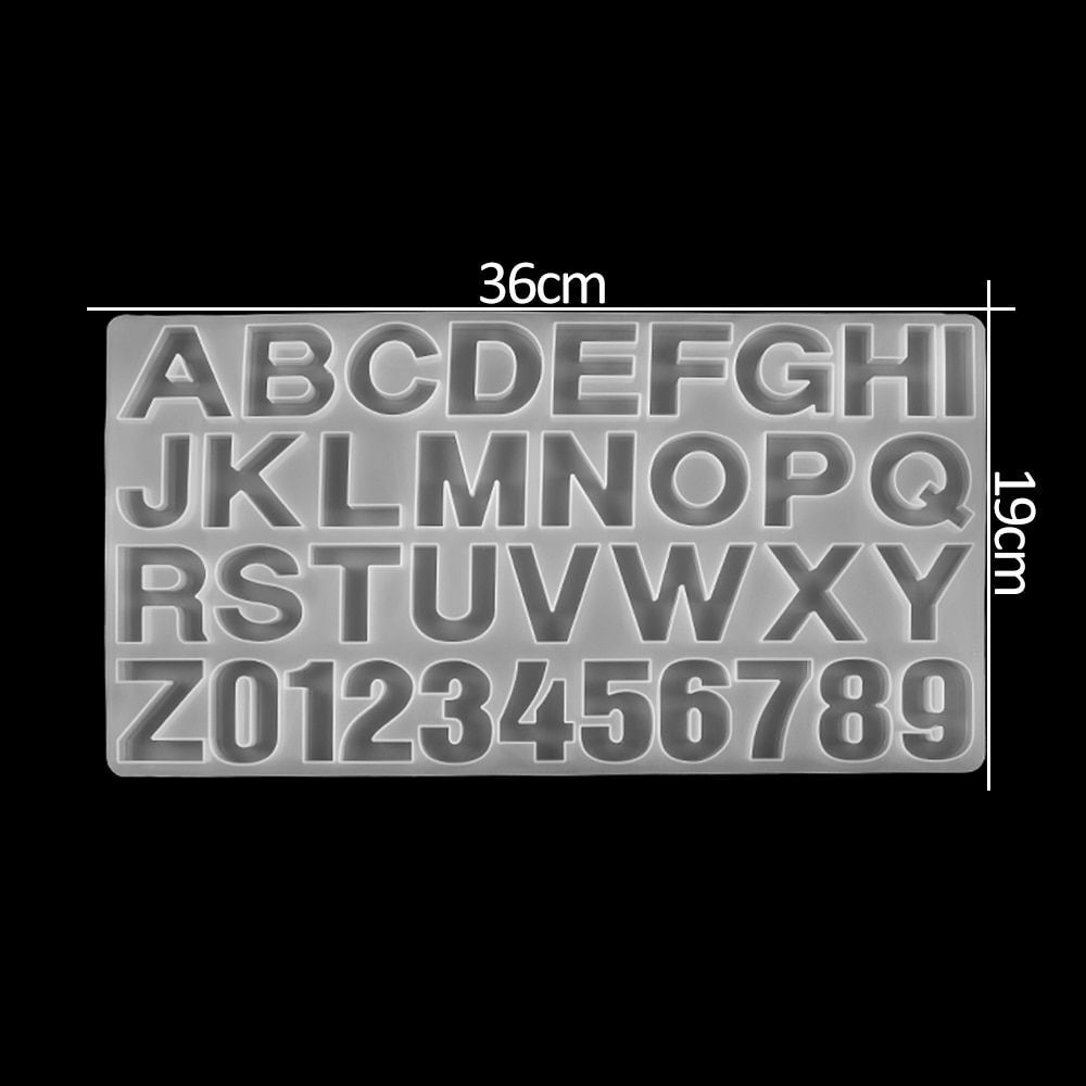 Letters Crystal Epoxy Resin Mold Hand Craft DIY Jewelry Making Accessories Tools