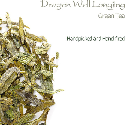 Dragon Well Green Tea - Longjing Loose Leaf Tea from China - Chinese Tea - 100g