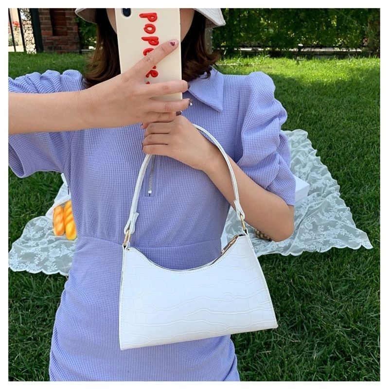 Leather Bag Handbag Shoulder Totes Underarm Top Handle Bags Small Pouch Clutch