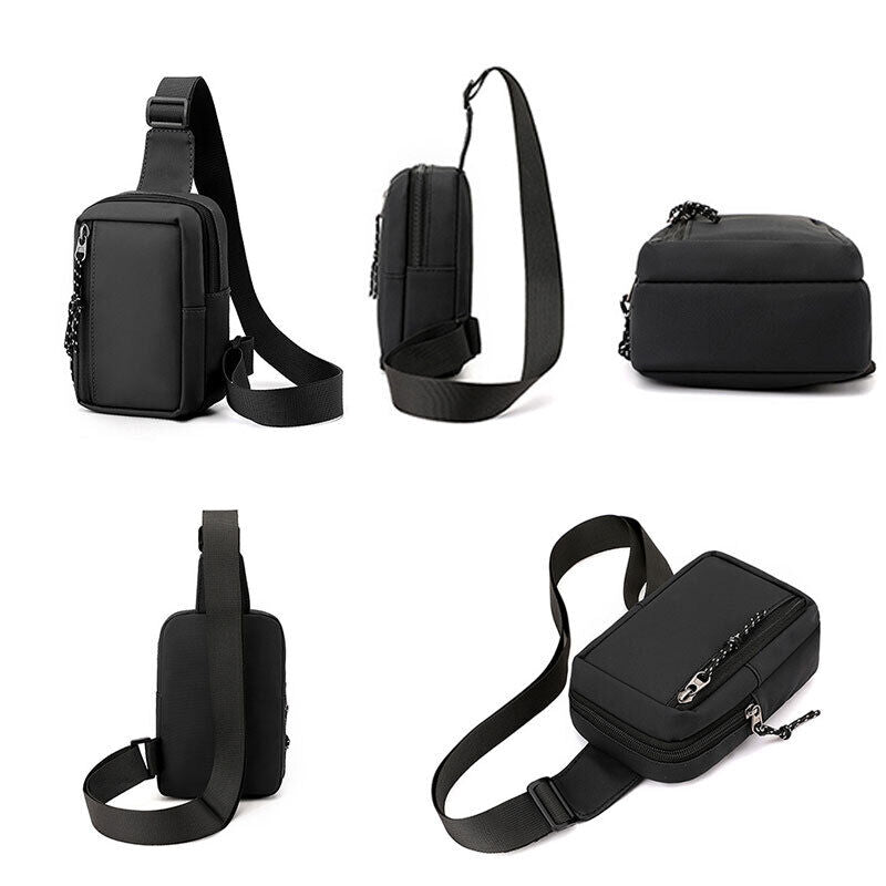 Men Women Unisex Sling Bag Chest Cross Body Travel Sport Shoulder Backpack Nylon
