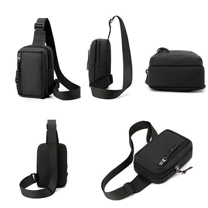 Men Women Unisex Sling Bag Chest Cross Body Travel Sport Shoulder Backpack Nylon