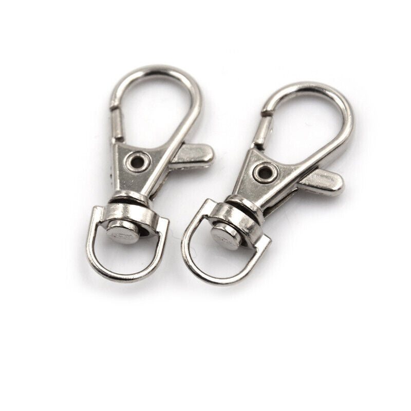 10pcs Lobster Clasp Swivel Trigger Clip Snap Hook Bag Car Key-Rings Keychain..X