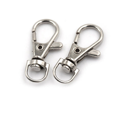 10pcs Lobster Clasp Swivel Trigger Clip Snap Hook Bag Car Key-Rings Keychain..X