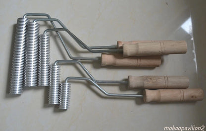Fiberglass Aluminum Bubble Roller Straight Detail Roller Air Relief Roll Tools