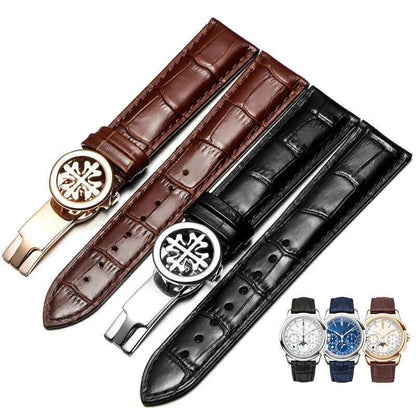 19mm-22mm Leather Watchband Strap For Patek Philippe Grenade 5167Ax Watch Band