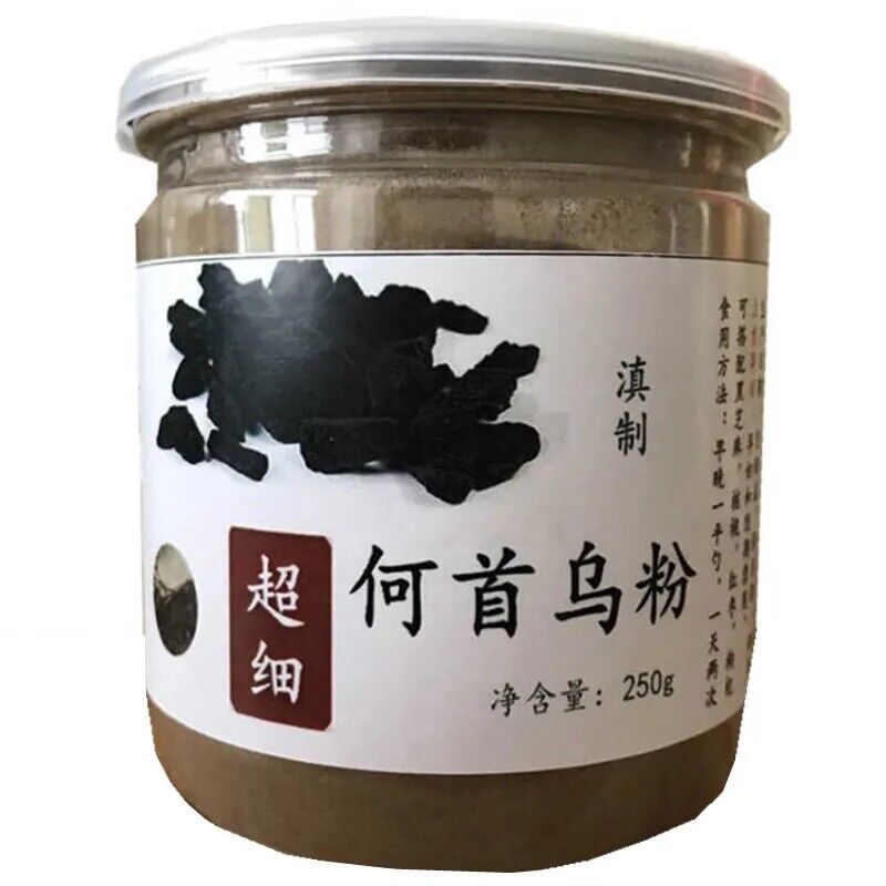 250g Wild Powdered Yunnan Fo-ti Prepared Polygonum Multiflorum He Shou Wu