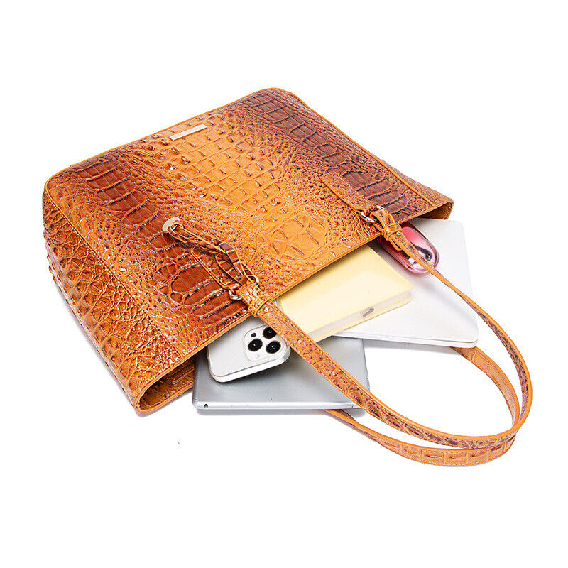 Patent Leather Women's Crocodile Handle Underarm Tote, Shoulder Bag Party Bag