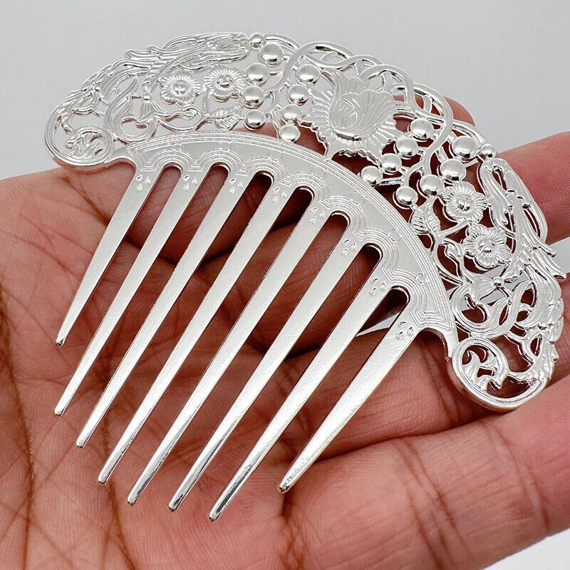 Women Hair Accessories Metal Combs Chinese Hairpins Retro Hollow Hanfu Ornaments
