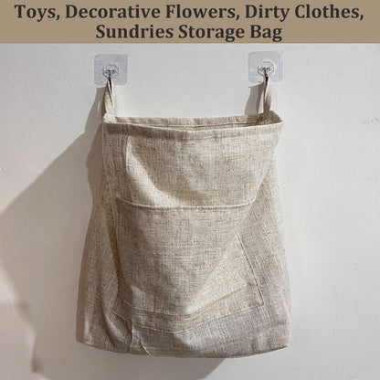 Storage Bag Hanging Laundry Hamper Over The Door Clothes Toys Sundries Organizer