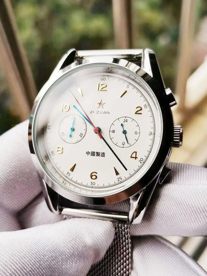 New Tough Guy Style Chronograph Personality 5-Pin Display Retro Sports Men Watch