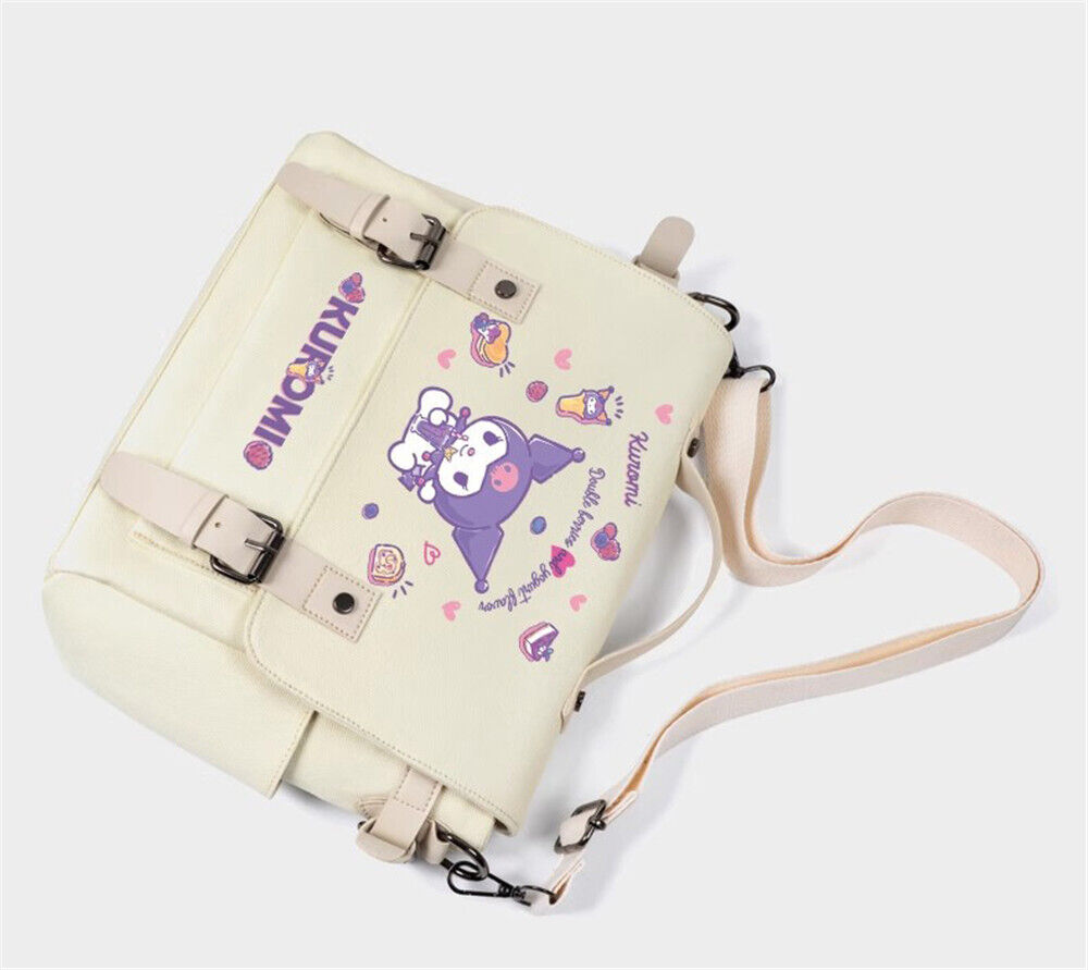 Cute My Melody Cartoon Kuromi Shoulder Messenger Bag Student Canvas Shoulder Bag