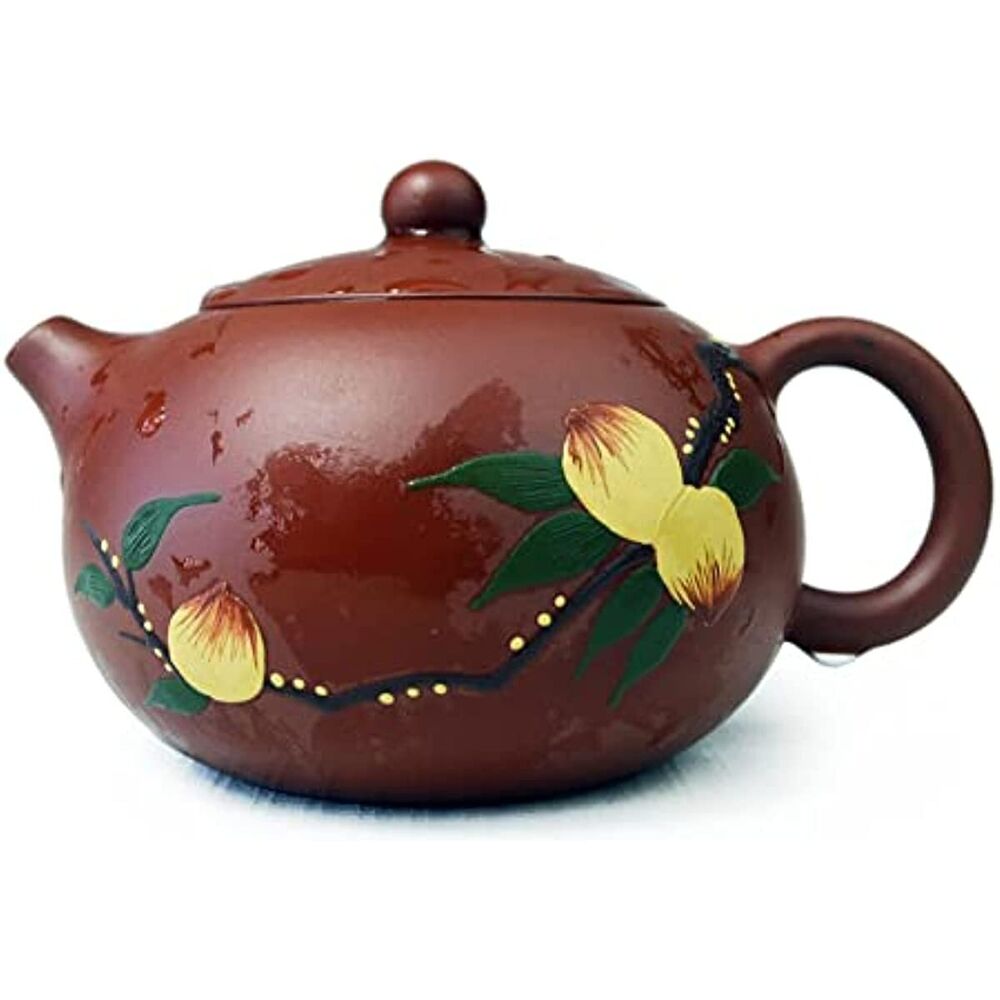 Teapot 6.8oz Chinese Yixing Clay Xishi Pots Handmade Colour Gongfu Tea fine Gift