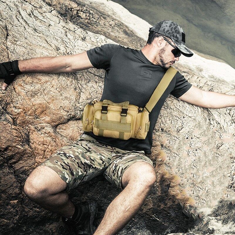 Tactical Military Waist Men Army Bag Pouch Nylon Hunting Camping Shoulder Bag