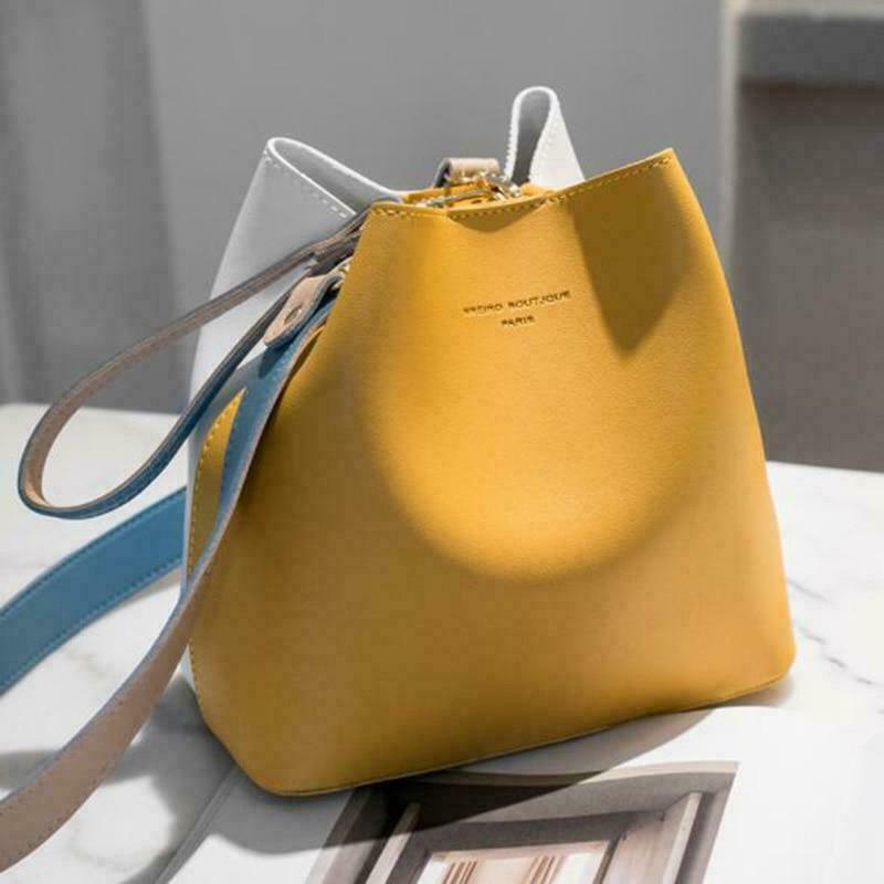 Designer Leather Bucket Bags Handbag Tote Women's Satchel Crossbody Shoulder Bag