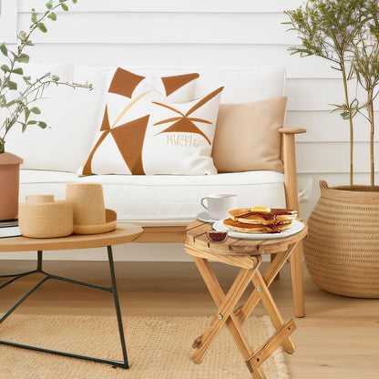 Multi-Purpose Wooden Folding Patio Table Portable Desk Home Office Decoration