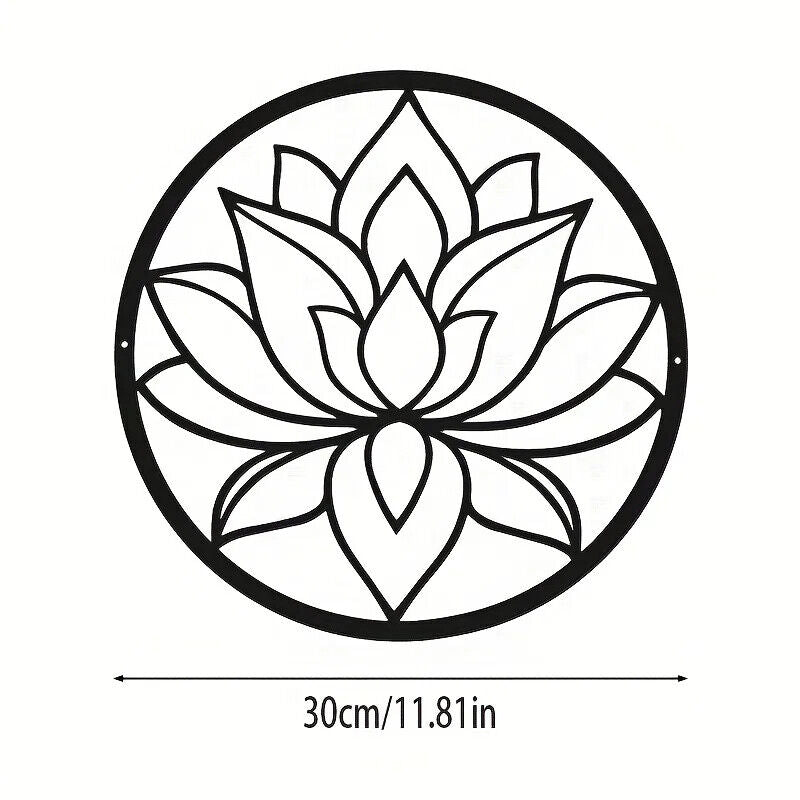 Metal Art Lotus Shape Wall Decorations, Indoor Fashion Wall Hanging Wall Decor
