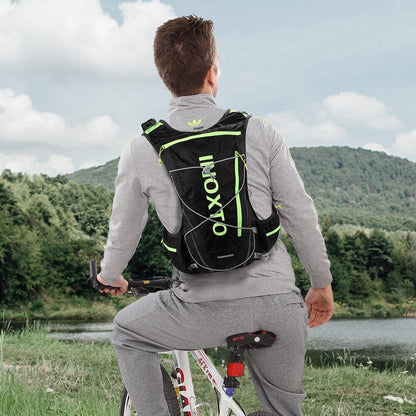 Running Backpack 8L Backpack Hiking Marathon Hydrating Bag 500ml Water Bottle