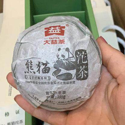PANDA TUOCHA * 2012 Premium Pu'er MengHai Dayi TAETEA Raw Shen Puer Pu Erh 100g